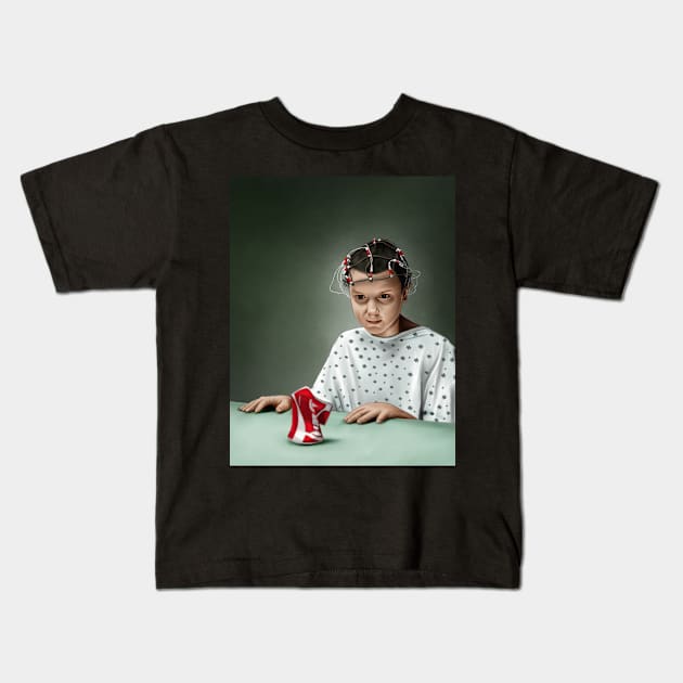 Eleven (Stranger Things) Kids T-Shirt by SanFernandez